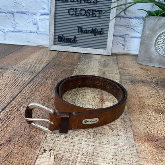 Columbia Brown leather Size M - Picture 1 of 12